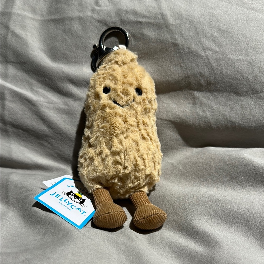 Jellycat Peanut Plush Bag Charm NWT Authentic